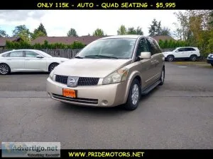2004 NISSAN QUEST S  ONLY 115K  7 PASSENGER