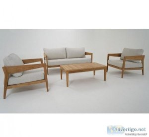 Outdoor Teak Timber Lounge Setting - Outdoor Furniture Brisbane