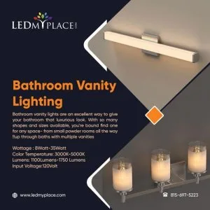 Get Bathroom Vanity Lighting That Is Eco-Friendly Bright and Fit
