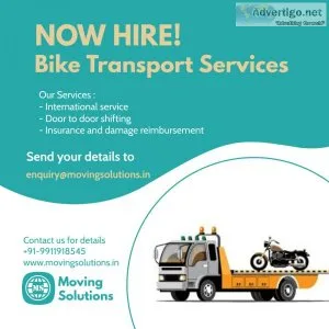 Hire bike transportation service in delhi at reliable price