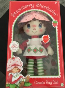 Basic Fun Strawberry Shortcake Retro Classic Soft Doll for 3 Yea