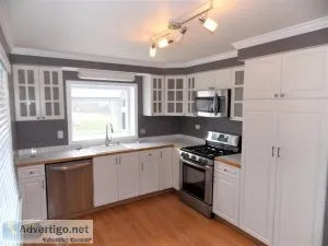White Kitchen Cabinets And Stainless Steel Appliances