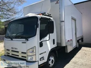 2009 Isuzu NPR Box truck (gas) w 18ft Supreme body wside door wl