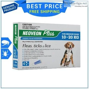 Neoveon Plus For Dogs 10 to 20 Kg BLUE Flea Tick Treatment