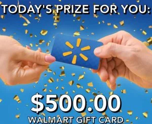 Get a 500 Walmart Gift Card Now