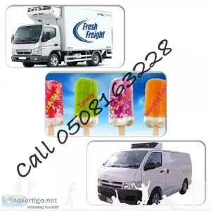 Chiller van dubai for rent and chiller truck for rent at uae