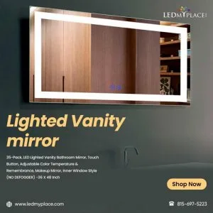 Hurry up Buy A Lighted Vanity Mirror for your bathroom and save 