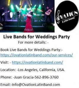 Hire Versatile Live Bands for Weddings Party In Los Angeles.