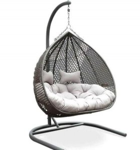 Modern Outdoor Alfie Double Hanging Egg Chair  Australia