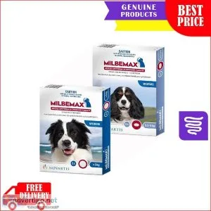 Milbemax Allwormer Tablets For Dogs All Sizes 2 Tablets