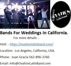 Hire Versatile Live Latin Bands For Weddings In California.