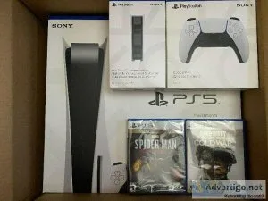 Sony PlayStation 5  PS5 Game Console  Midnight Black DualSense C