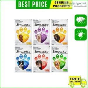 SIMPARICA Flea and Tick treatment 3 Chews for Dogs All Sizes
