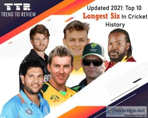 Top 10 longest six in cricket history
