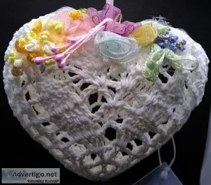 Crocheted Heart Ornament