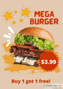 Buy 1 burger and get 1 free