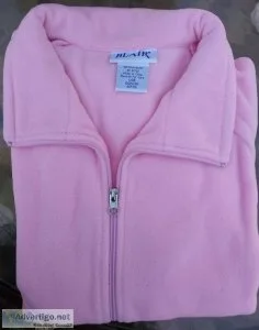 Blair Women s Zipper Fleece Jacket in Pale Pink