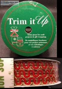 One unused spool of Trim It Up ribbon (9 feet x 416&quot wide)
