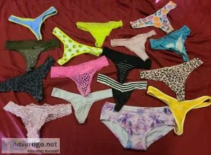 Worn used women s thong panties
