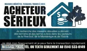 Recherch&eacute  Maisons d&eacutesu&egravet es. Terrains Terres 