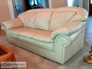 Moving sale Genuine leather sofa