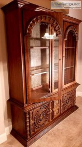 Moving sale Solid wood China cabinet