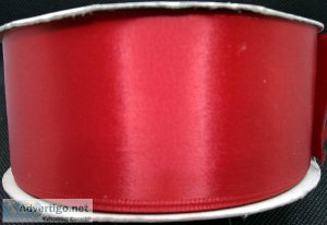 Red Satin Ribbon (six spools 5 yards by 1 12" wide)