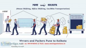 Professional movers and packers pune to kolkata