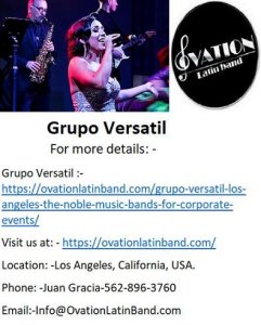 Hire Live Latin Professional Grupo Versatil In Los Angeles.