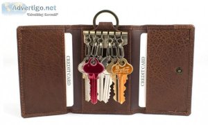 Genuine Leather Key Holder Wallet