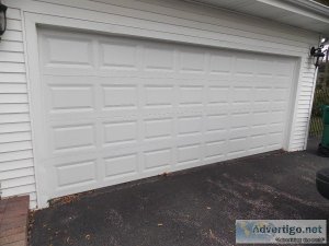 White 2 Car Garage Door