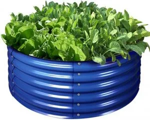 Round Raised Beds for Gardening Galvanized Planter