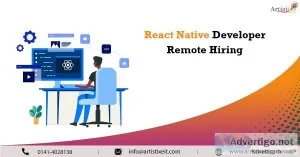 React native application developer remote hiring