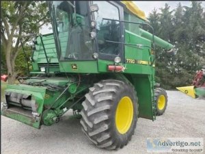 1985 John Deere 7720 Titan II Combine Package Deal For Sale In T