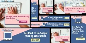 Paid Online Writing Jobs - Get Paid To Do Simple Writing Jobs On