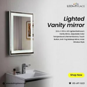 Get Ready Faster with a Lighted Vanity Mirror at Attractive Pric