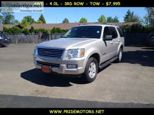 2008 FORD EXPLORER XLT  AWD  4.0L  3RD ROW