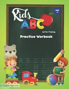 Kids ABC letter tracing practice workbook