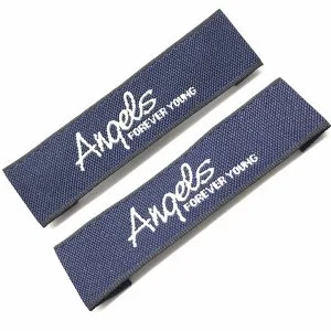 Customized straight cut cotton woven label