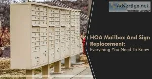 HOA Mailbox And Sign Replacement Everything You Need To Know