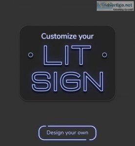 Neon light sign