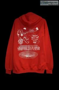 Shop Printed Red Crewneck Sweatshirts Online - API The Label