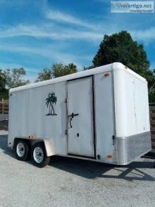 7x14 enclosed tandem trailer brakes on both axles