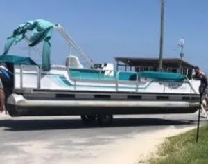 1992 Aqua Pontoon Boat 24 ft