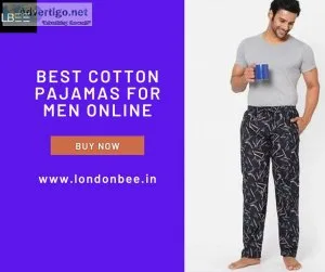 Best cotton pajamas for men online