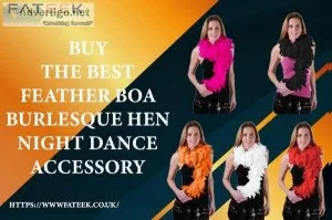 Buy The Best Feather Boa Burlesque Hen Night Dance Accessory