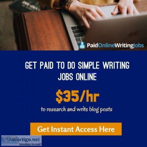 High Paying Online Writing Jobs-35 per hour