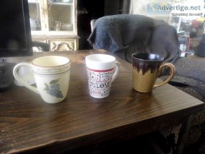 COFFEE CUPS VARIOUS DESIGNS