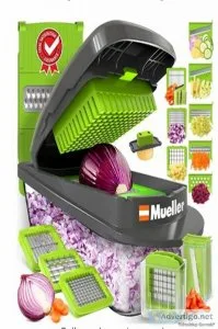 Mueller Pro-Series 10-in-1 8 Blade Vegetable Slicer Onion Mincer