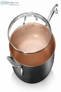 Gotham Steel Nonstick Saut&eacute Pan with Lid &ndash 5.5 Quart.